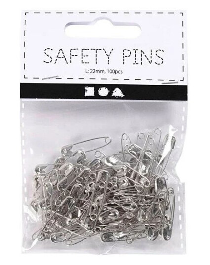 Creativ Company Safety pins Silver 100 pcs. Creativ Company Safety pins Silver 100 pcs.