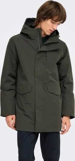Only & Sons Enrico Waterproof Stretch Parka Brun M