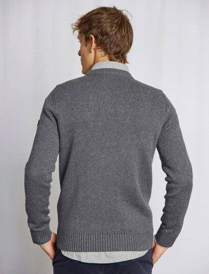 Bruun & Stengade Bs Thorstein Regular Fit Knitwear - Grey - S Bruun & Stengade Bs Thorstein Regular Fit Knitwear - Grey - S