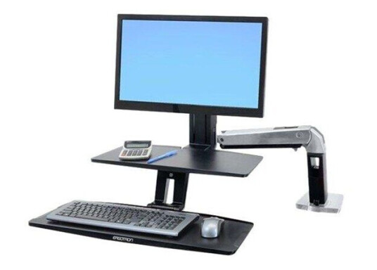 Ergotron WorkFit-A with Suspended Keyboard Single HD Ergotron WorkFit-A with Suspended Keyboard Single HD