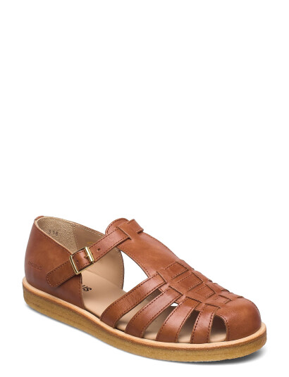 ANGULUS Sandals - Flat - Closed Toe - Op - Brown - 37-24.3CM