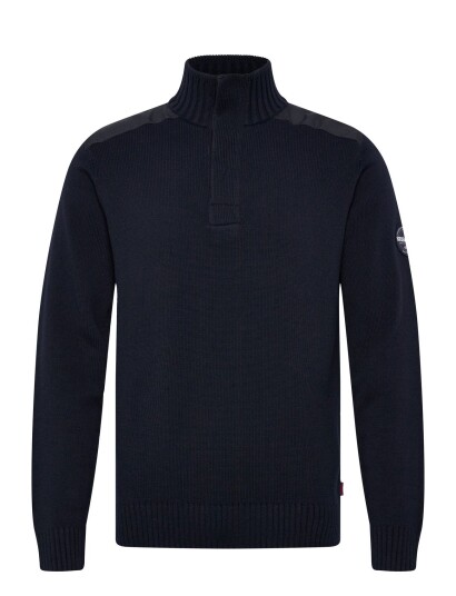 Sebago Buck Knitted Sweater   Navy   XXL
