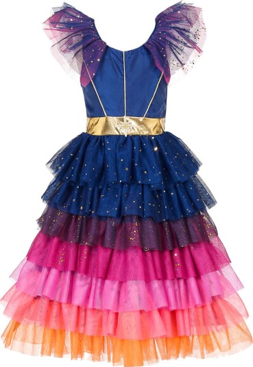 Souza Dawn Prinsessekostyme Blå/Bordeaux/Lilla/Marineblå/Oransje/Rosa 3-4 år 98-104 cm