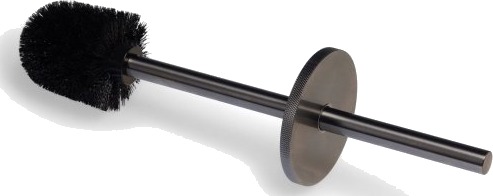 Blue Label Toiletbørste Indsats Gun Metal Med Facet Låg Blue Label Toiletbørste Indsats Gun Metal Med Facet Låg