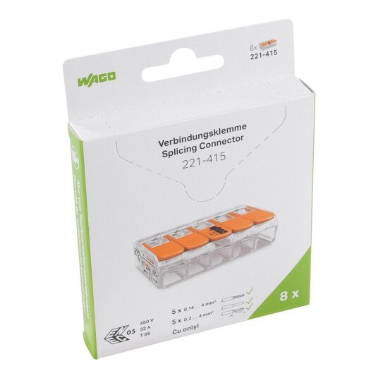 Wago Serie 221 5x4mm² 8stk