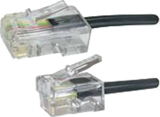 MicroConnect 10m RJ-11 til RJ-45 Nettverkskabel - Svart