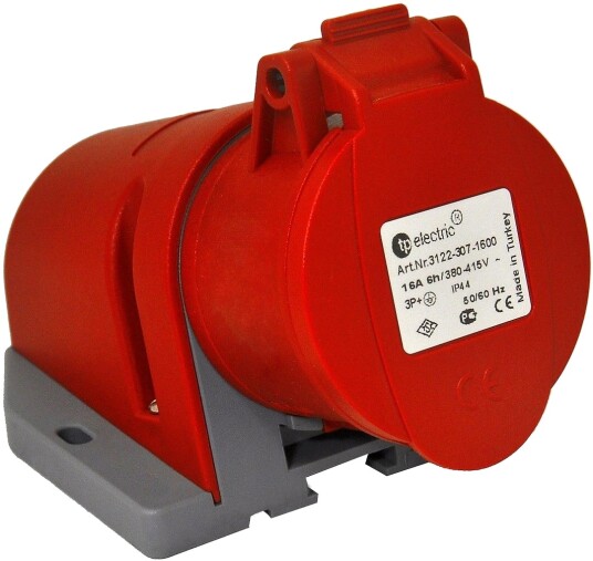 Malmbergs Stikkontakt 16A 3pol+J 400V Malmbergs Stikkontakt 16A 3pol+J 400V