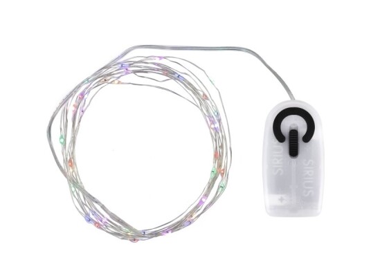 Sirius Home Knirke Lyskæde 40 Led Multi/Sølv Sirius Home Knirke Lyskæde 40 Led Multi/Sølv