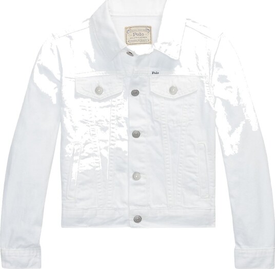 Polo Ralph Lauren Denimjakke Beskåret Trucker Hvit Polo Ralph Lauren 3 år (98) Denimjakker