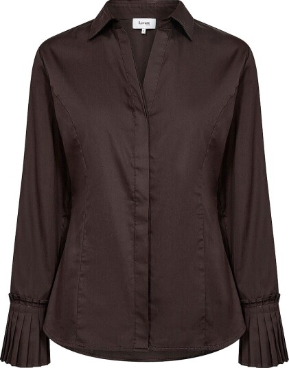 Levete Room - Skjorte Lr-Isla Solid 130 - Brun