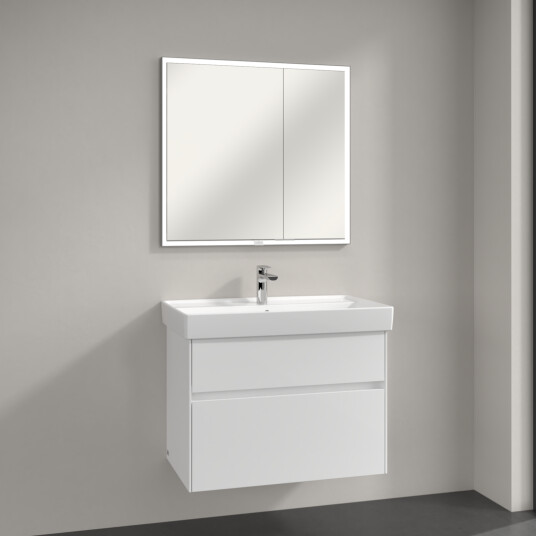 VILLEROY & BOCH MY VIEW NOW SPEILSKAP INNBYGGING 80X75 M/ LYS