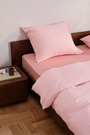 Jotex Dynetrekk i Musselin Lys rosa AMILIA 213666505591