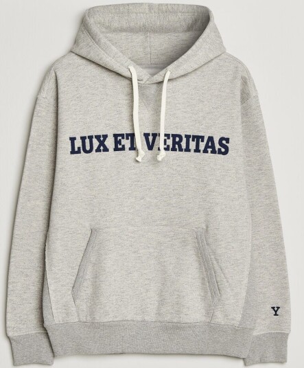 Gant YALE Hoodie Grey Melange