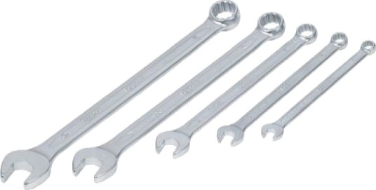 Ks Tools 517.1500, 8,10,13,17,19 Mm, Krom, Kromvanadiumstål, 15°, 5 Stykker