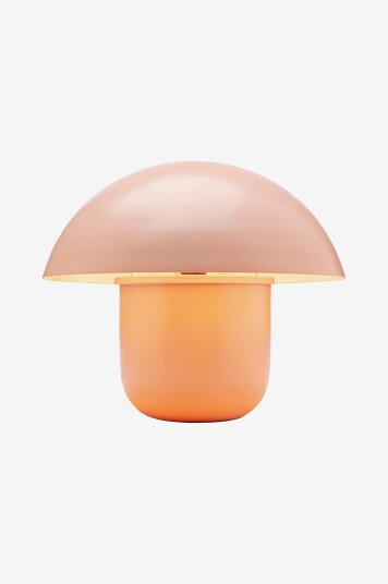 KARE Design   Bordlampe Mushroom Peach 27 cm Rosa