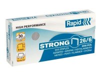 Rapid Strong - Stifter - 26/6 - 6 mm - galvanisert stål - pakke av 5000 - for Fashion F30, FM32  Supreme Freeze, S1, S17, S27, S30, S50