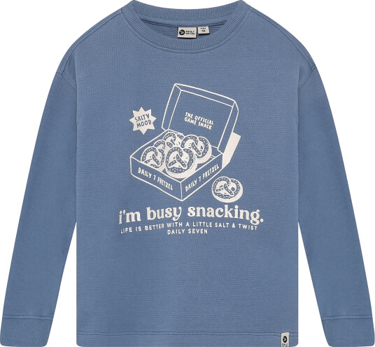 Daily 7 T Shirt Longsleeve Print Blue 128