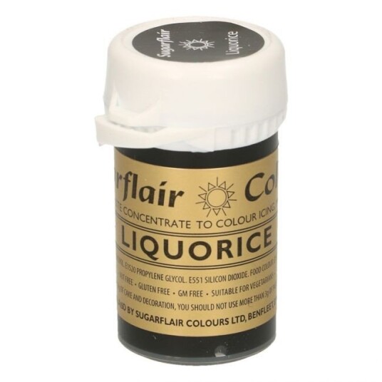 Sugarflair Pastafarge Liquorice/black 25g Sugarflair Pastafarge Liquorice/black 25g