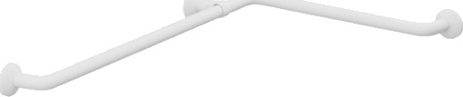 Pressalit Plus håndtakshjørne 762x475 mm hvit
