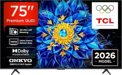 TCL T8D 75" 4K QD Mini LED Smart-TV 2026 75T8D