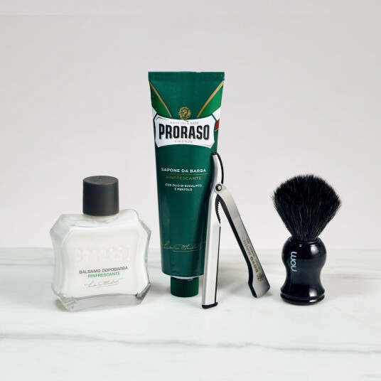 Introsett til tradisjonell barbering med kniv INTRO-02-ALO