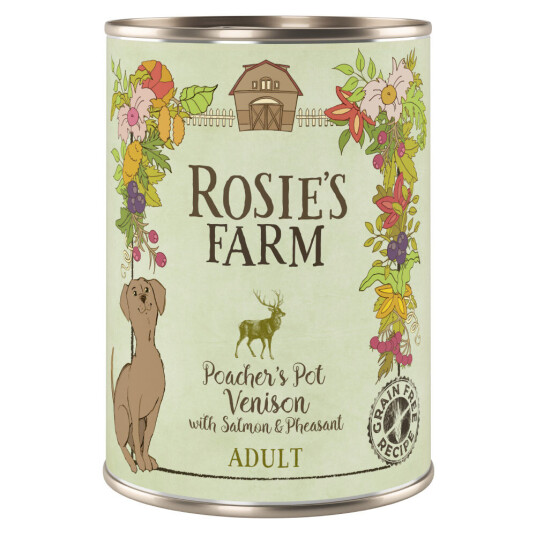 Rosie'S Farm Adult 6 X 400 G Vilt & Fasan Med Laks Rosie'S Farm Adult 6 X 400 G Vilt & Fasan Med Laks