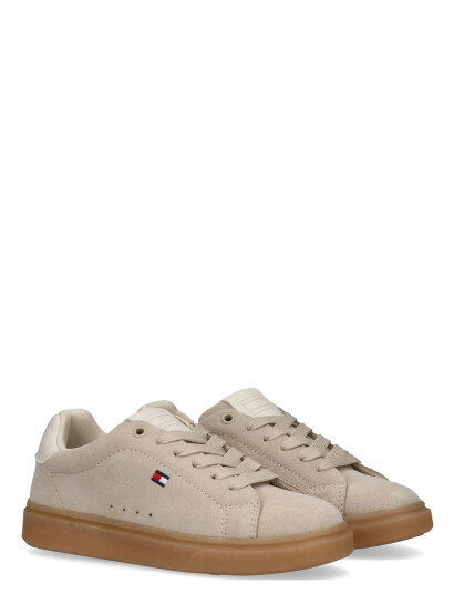 Tommy Hilfiger Tommy Hilfiger Low Cut Lace Up Sneaker Beige 33