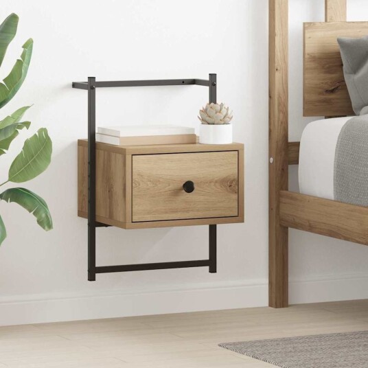 Nattbordskap 2 pcs Artisan Eik 35 x 30 x 51 cm Konstruert tre