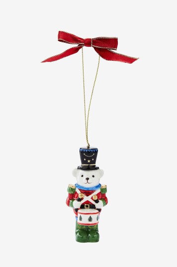Spode   Ornament Teddybjørn Nøtteknekker   Flerfarget