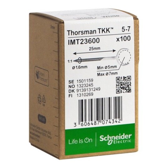 THORSMAN Metallklammer Tkk 5-7 Spiker 25mm 100stk THORSMAN Metallklammer Tkk 5-7 Spiker 25mm 100stk