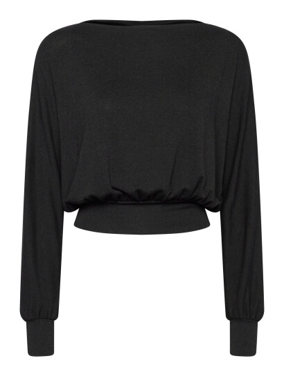 Gina Tricot Boatneck Top Black L
