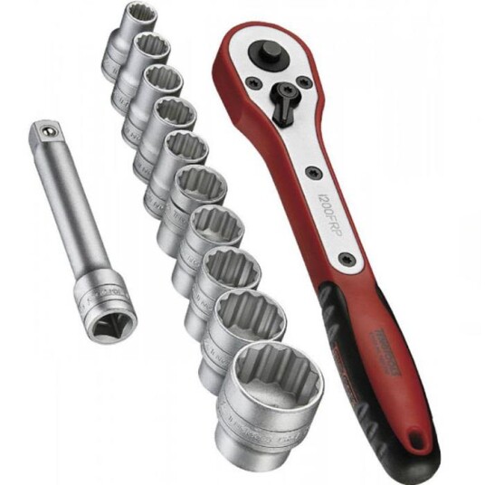 Teng Tools M1212N1 Pipenøkkelsett 1/2", 12 deler, Håndverktøy