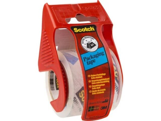 Scotch Pakketape Scotch 50mmx20m med disp. klar