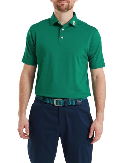 FootJoy Stretch Pique Solid   Green   S