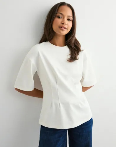 Vero Moda Hvit Vmtanya 2/4 Fitted Top Jrs Exp