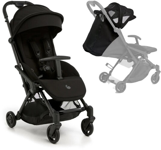 Beemoo Easy Fly Lux 4 Trille inkl. Breezy Kalesje Jet Black