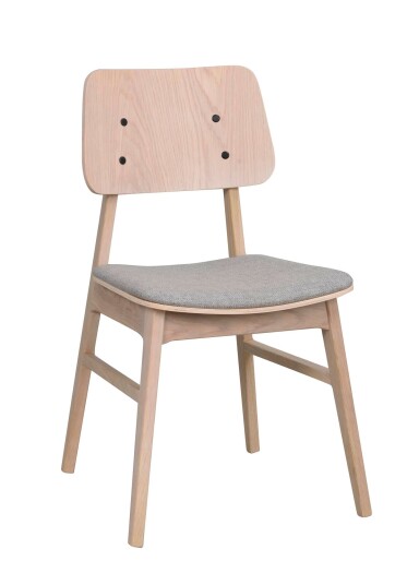Rowico Home Nagano stol Lysegrå Textil/vitpigmenterad Grå