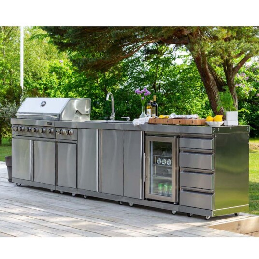 Frittstående Utekjøkken Myoutdoorkitchen Stainless Collection Oregon Frittstående Utekjøkken Myoutdoorkitchen Stainless Collection Oregon