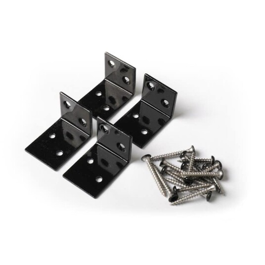 Festebeslag Krifon Levegg/Stakitt 4pk Sort Festebeslag Krifon Levegg/Stakitt 4pk Sort