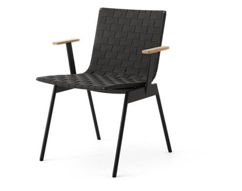 &Tradition Ville Hagestol med Armlener AV34 Varm Sort