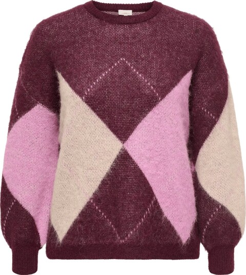 ONLY Carmakoma Carnoeme Jq Ls O Neck Knt Noos WINETASTING 46 48 ONLY Carmakoma Carnoeme Jq Ls O Neck Knt Noos WINETASTING 46 48