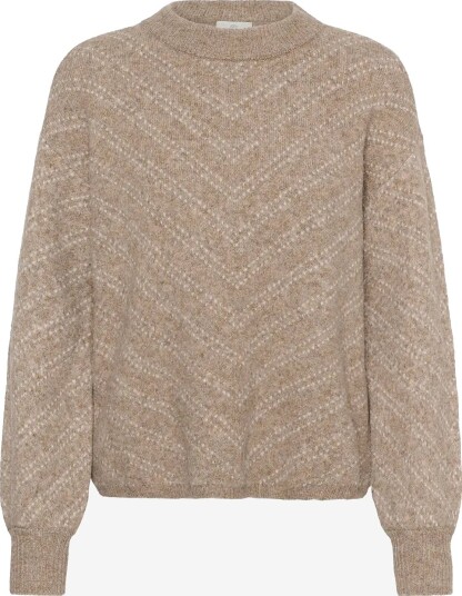 Kaffe Kahillery Pullover DESERT TAUPE M./CHALK STRIPE XS
