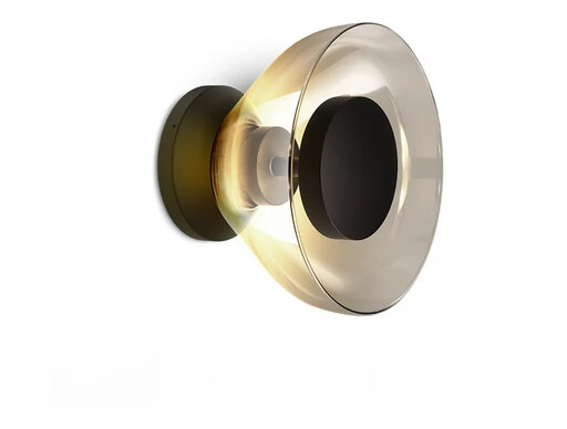MARSET Aura Vegglampe w/Canopy Transparent Smoked