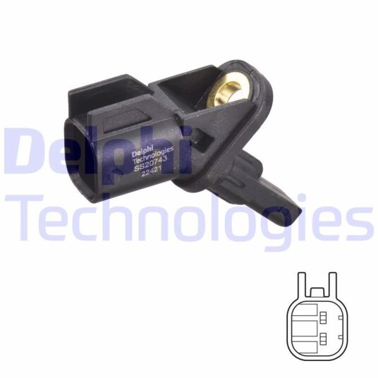 Sensor, ABS DELPHI SS20743
