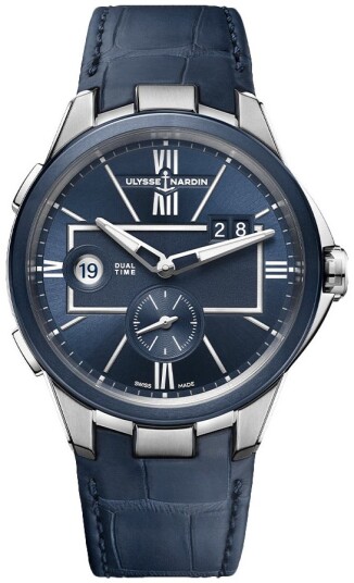 Ulysse Nardin Herreklokke 243 20 43 Blast Blå/Lær Ø42 mm