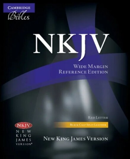 Nkjv Aquila Wide Margin Reference Bible, Black Calf Split Leather, Red-Letter Text, Nk744:Xrm