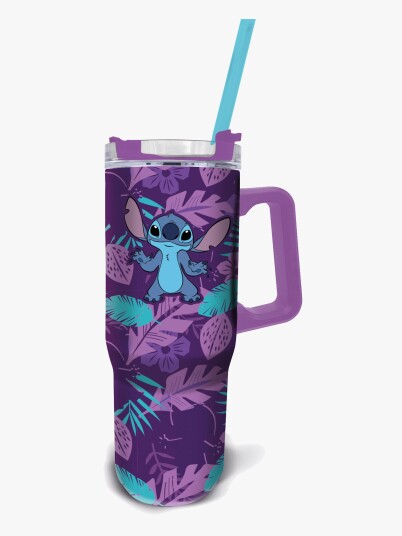 Disney Lilo & Stitch Tumbler Vannflaske 940 Ml Lilla Disney Lilo & Stitch Tumbler Vannflaske 940 Ml Lilla
