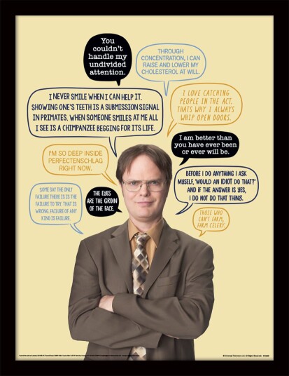 The Office Innrammet Bilde 30 x 40 cm Dwight The Office Innrammet Bilde 30 x 40 cm Dwight