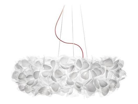 SLAMP Clizia Mama Non Mama Taklampe Stor Hvit/ Rød Wire