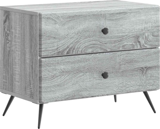  Nattbordskap Grå sonoma 62 x 34,5 x 47,5 cm Konstruert tre